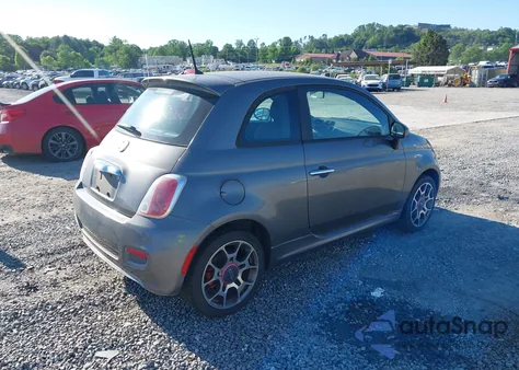 2012 Fiat 500 Sport z USA, uszkodzony, nr VIN 3C3CFFBR6CT113635